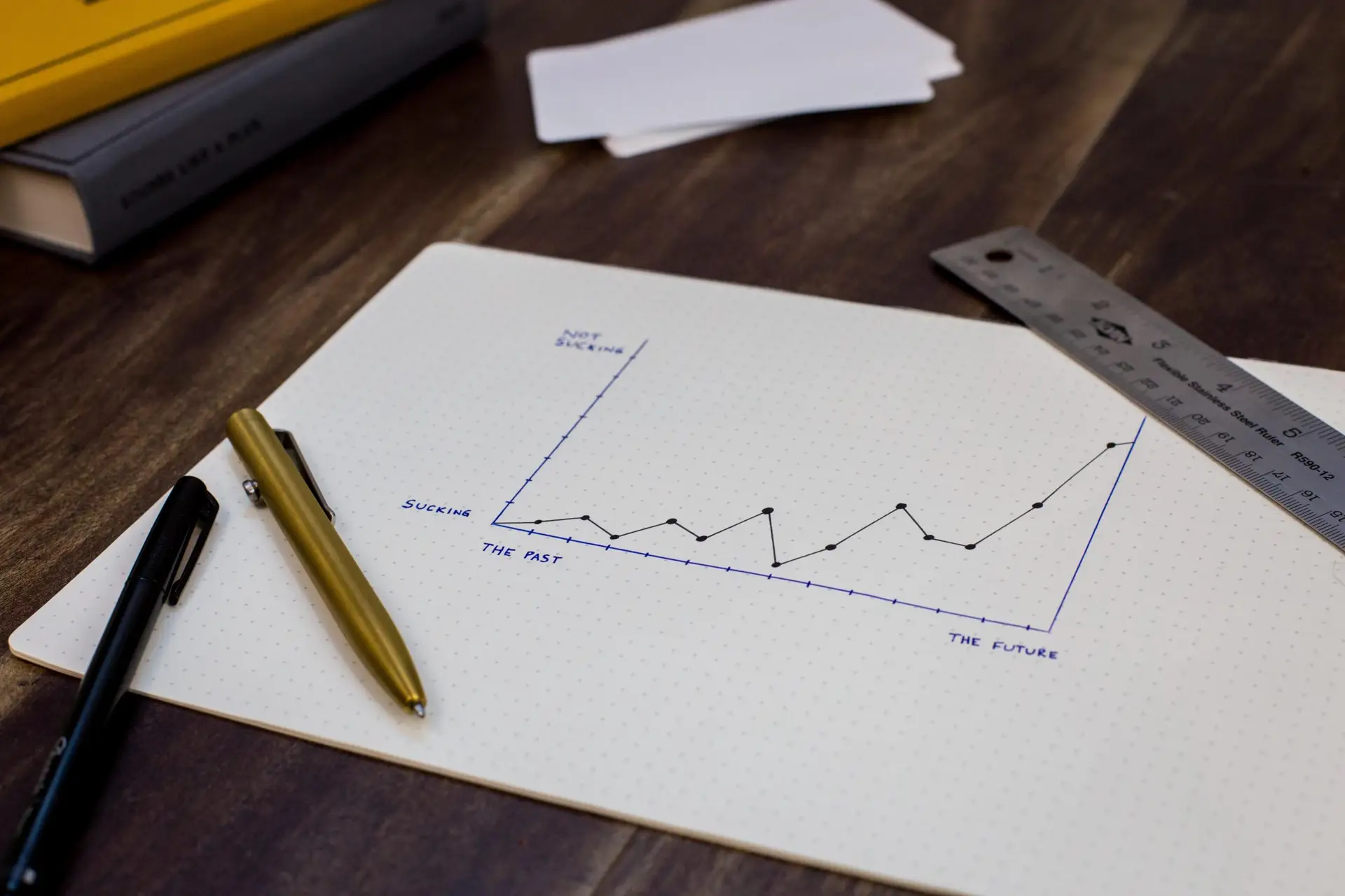 Illustrated graph showing an increase