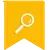 Image of the Google Ads Certification badge which is a yellow ribbon with a magnifying glass.