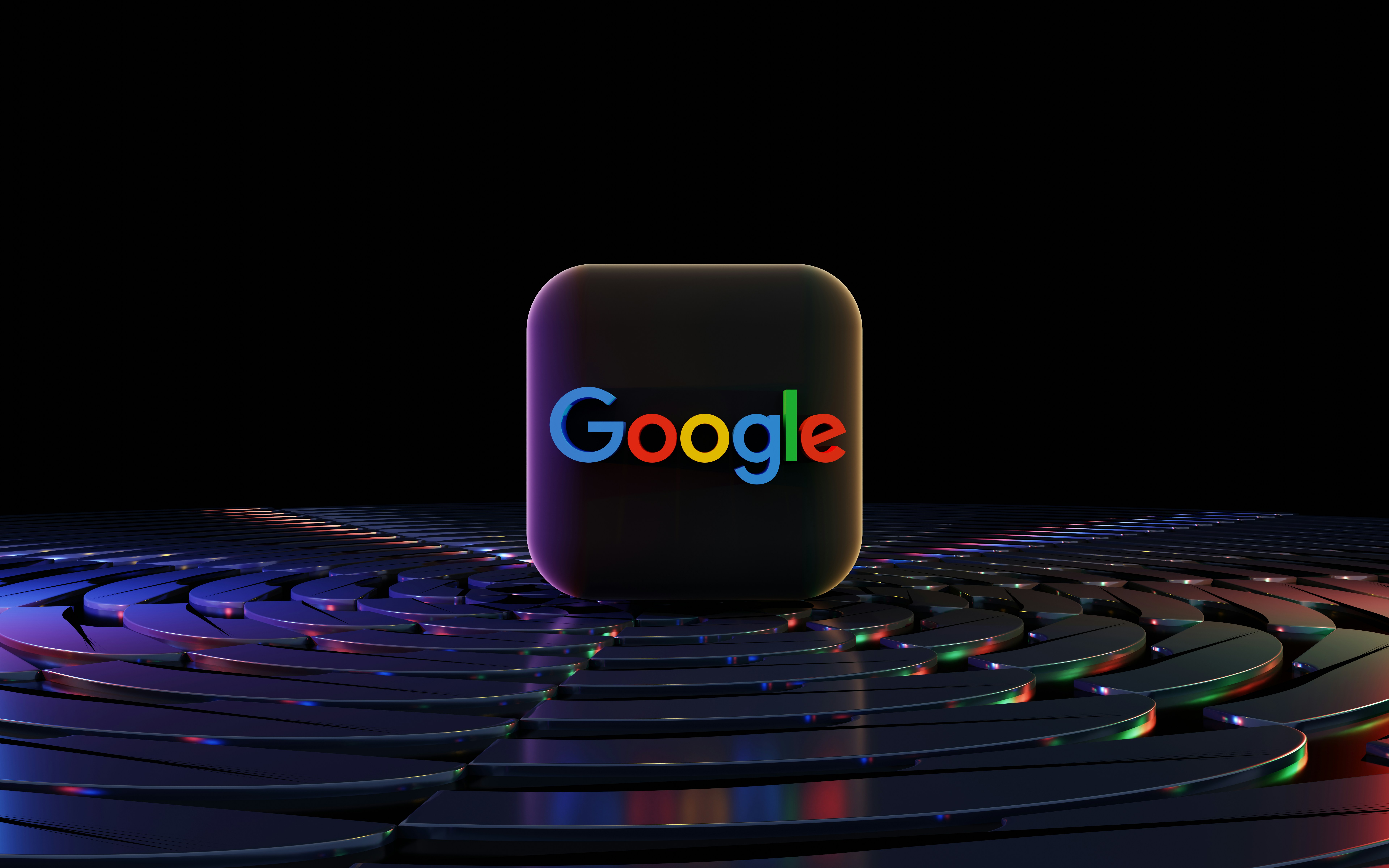 a close up of a computer keyboard with the word google on it