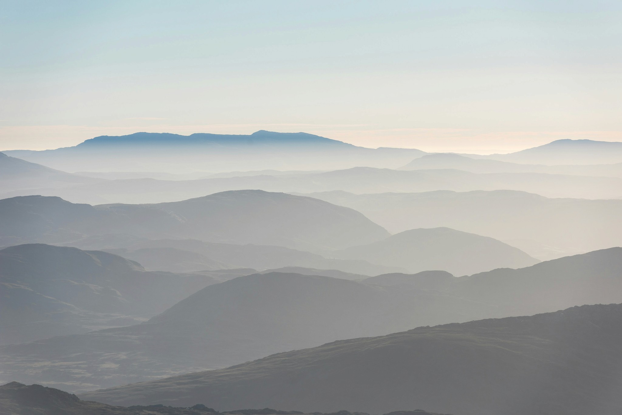mountains cover by fogs