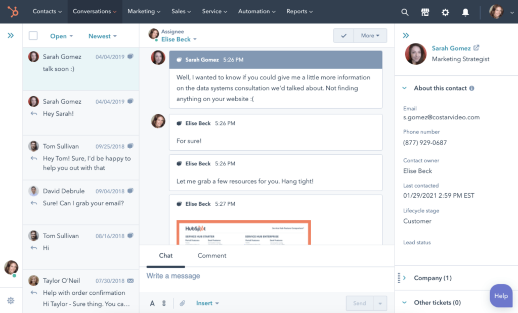 An image of HubSpot's CRM interface symbolizing Soulheart's blog titled What is HubSpot a Breakdown of all Features